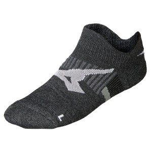 Black Men Mizuno Drylite Race Mid Socks | 4735-MZVLJ