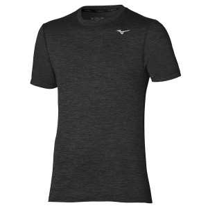 Black Men Mizuno Impulse Core T Shirts | 5370-YDCTK