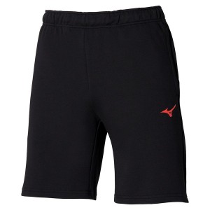 Black Men Mizuno Sergio Ramos Sweat Shorts | 2694-THUDM