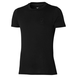 Black Men Mizuno Tee Sr T Shirts | 8592-FDANV