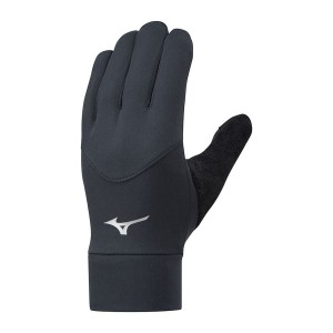 Black Men Mizuno Warmalite Gloves | 7064-ZGHDL