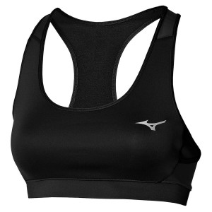 Black Women Mizuno Alpha Sports Bra | 6324-AOHPS