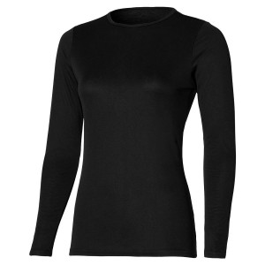 Black Women Mizuno Bt Under Roundneckls Tops | 7946-HAKDJ