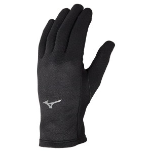 Black Women Mizuno Running Breath Thermo Gloves | 5897-OXSKJ