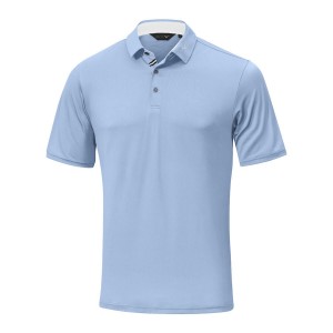 Blue Men Mizuno Move Tech Quick Dry Polo Shirts | 2048-HJEFG