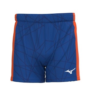 Blue Men Mizuno Nevobo Matchs Shorts | 5249-DVBFE