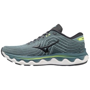 Blue Men Mizuno Wave Horizon 6 Running Shoes | 0869-XDTJC