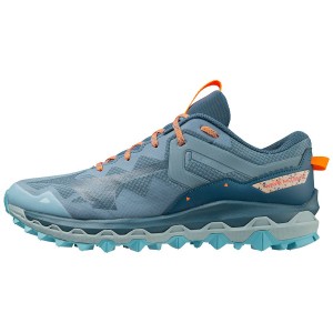 Blue Men Mizuno Wave Mujin 9 Trail Running Shoes | 4938-POVUS