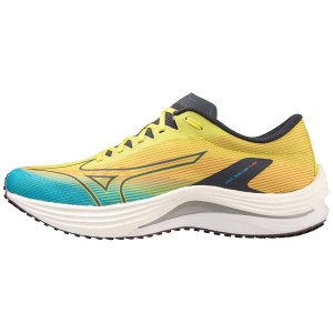 Blue Men Mizuno Wave Rebellion Flash Running Shoes | 3047-SQGLA