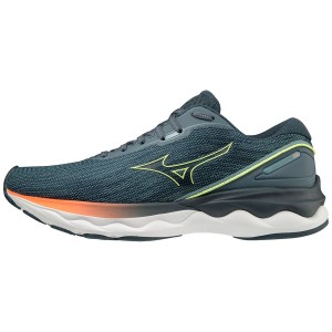 Blue Men Mizuno Wave Skyrise 3 Running Shoes | 9032-SXGIJ