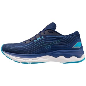 Blue Men Mizuno Wave Skyrise 4 Running Shoes | 5826-RZDXC