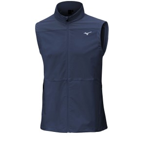 Blue Men Mizuno Windlite Gillet Jackets | 6152-REQLY