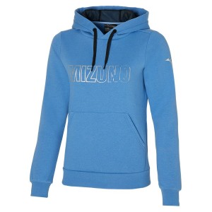 Blue Women Mizuno Hoodie | 1970-WSVOU