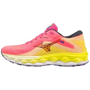 Blue Women Mizuno Wave Sky 7 Running Shoes | 4052-TKBSZ