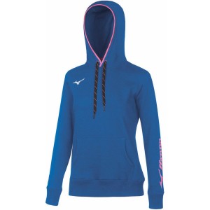 Blue Women Mizuno Wom Sweat Hoodie | 8632-HKCDE