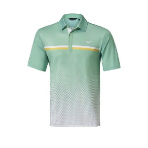 Green Men Mizuno Qd Elite Gradient T Shirts | 6357-MDGBQ