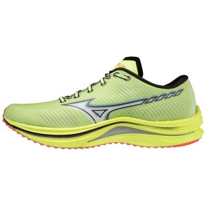 Green Men Mizuno Wave Rebellion Running Shoes | 8573-IOKQH