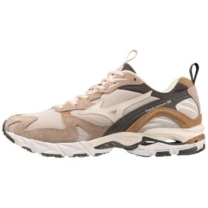 Grey Men Mizuno Wave Rider 10 Premium Sneakers | 4078-ZVASI