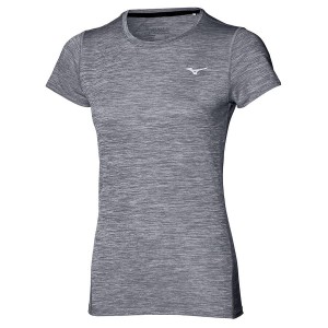 Grey Women Mizuno Impulse Core T Shirts | 6417-MZDJL