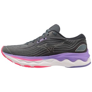 Grey Women Mizuno Wave Skyrise 4 Running Shoes | 6849-JVLGU