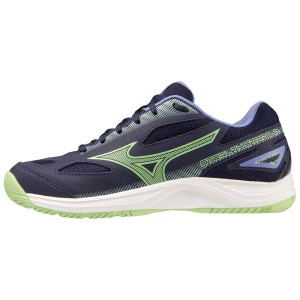 Navy Men Mizuno Stealth Star 2 Jr Handball Shoes | 2063-BTNSF