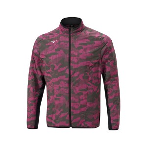 Pink Men Mizuno Winter Stretch Full Zip Jackets | 2745-VWNMJ