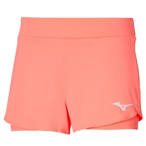 Pink Women Mizuno Flex Shorts | 6951-JEXPY