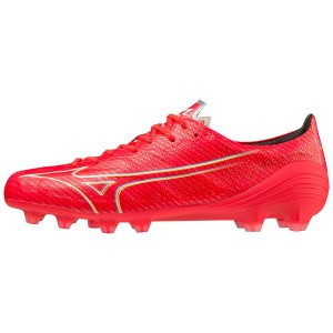 Red Men Mizuno Alpha Football Boots | 1569-XVFRB