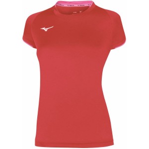 Red Women Mizuno Core Ss T Shirts | 2354-CAHJT