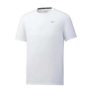 White Men Mizuno Impulse Core T Shirts | 9026-PLQYK