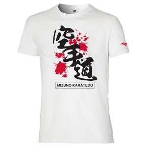 White Men Mizuno Karate Jr T Shirts | 8620-AVNDK