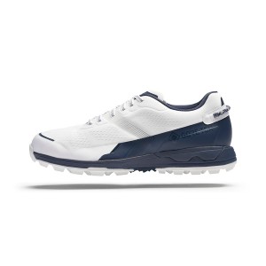 White Men Mizuno Mzen Golf Shoes | 7908-MSRXT