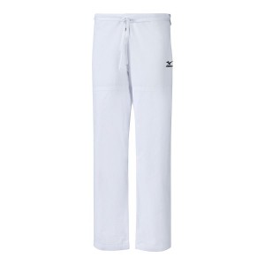 White Men Mizuno Shiai Gi Pants | 5480-HKBIO