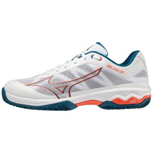 White Men Mizuno Wave Exceed Light Cc Tennis Shoes | 3187-NLFPZ