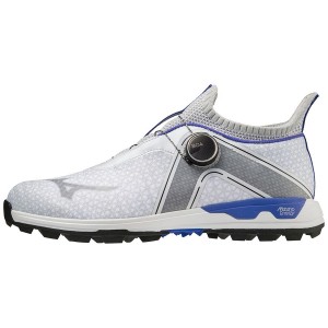 White Men Mizuno Wave Hazard Boa Golf Shoes | 4582-XSUPT