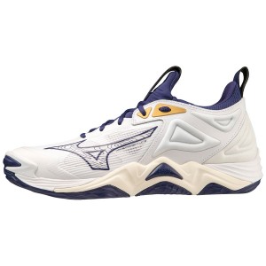 White Men Mizuno Wave Momentum 3 Volleyball Shoes | 9341-EJRPN