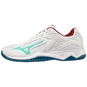 White Women Mizuno Lightning Star Z6 Jr Volleyball Shoes | 4672-XBHVU