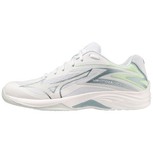 White Women Mizuno Lightning Star Z7 Jr Volleyball Shoes | 2546-EIHCG