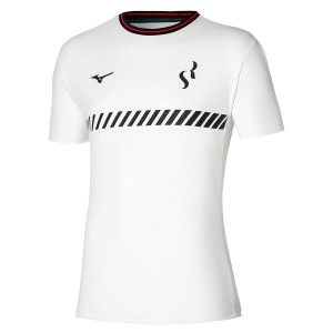 White Women Mizuno Sergio Ramos Training T Shirts | 3894-QVIZO