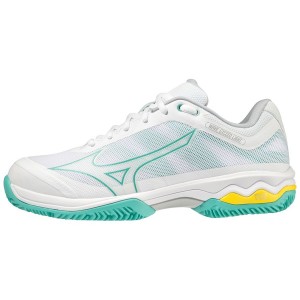 White Women Mizuno Wave Exceed Light Cc Tennis Shoes | 5769-ZSKDW