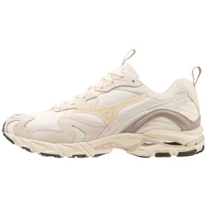 White Women Mizuno Wave Rider 10 Premium Sneakers | 2601-IFPRN