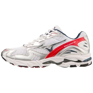 White Women Mizuno Wave Rider 10 Sneakers | 1436-DEPLF