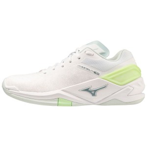 White Women Mizuno Wave Stealth Neo Handball Shoes | 9028-XPGST