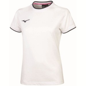 White Women Mizuno Wom T Shirts | 5283-PBXYR