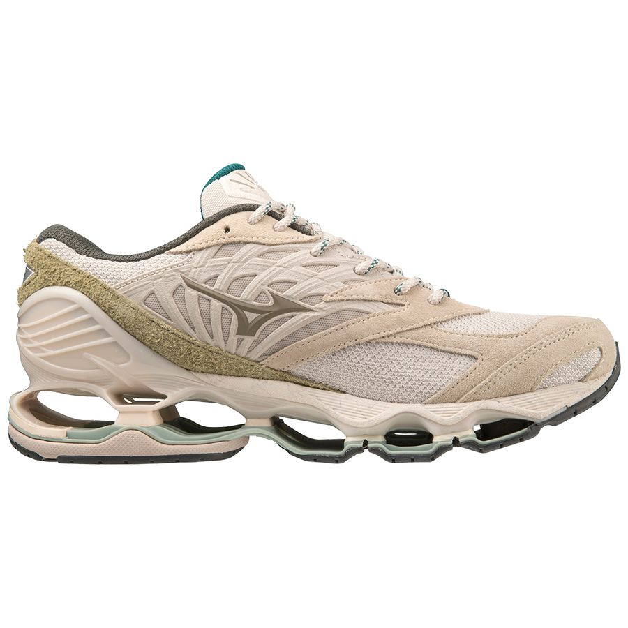 Beige Men Mizuno Wave Prophecy Ls Sneakers | 3940-DOZWJ