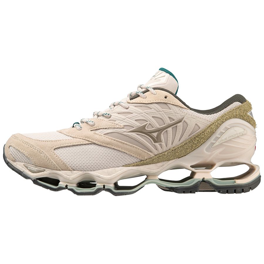 Beige Men Mizuno Wave Prophecy Ls Sneakers | 3940-DOZWJ