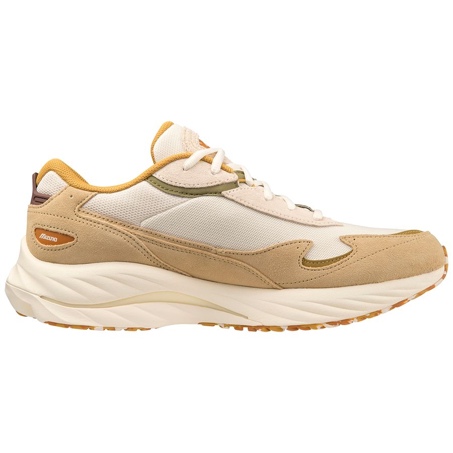 Beige Men Mizuno Wave Rider Sneakers | 9630-AMIBQ