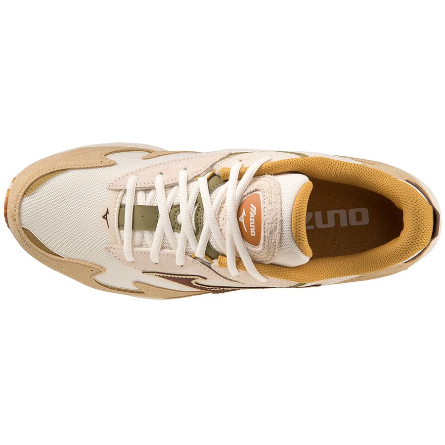 Beige Men Mizuno Wave Rider Sneakers | 9630-AMIBQ