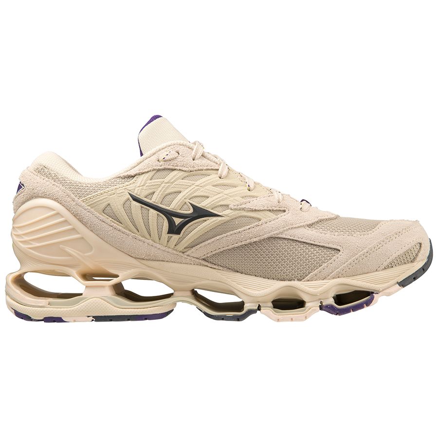 Beige Women Mizuno Wave Prophecy Ls Sneakers | 3098-COYHJ