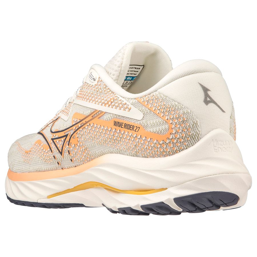 Beige Women Mizuno Wave Rider 27 Running Shoes | 1062-ZDQVP